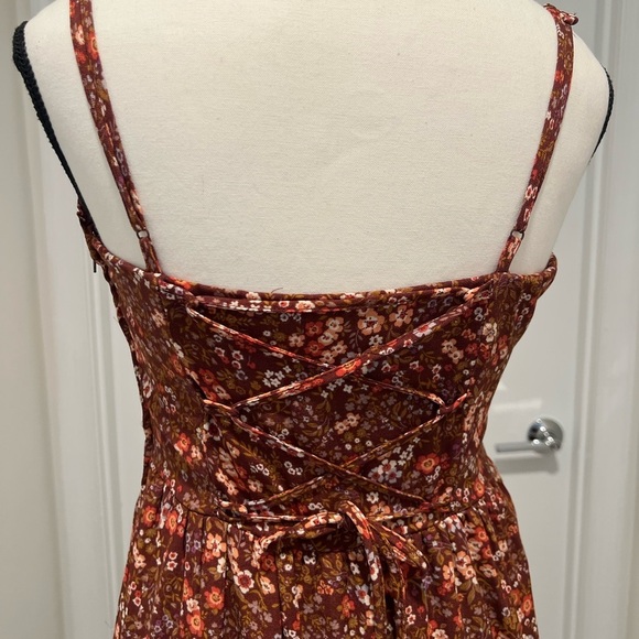 Floral Brown Maxi Dress - Picture 9 of 14